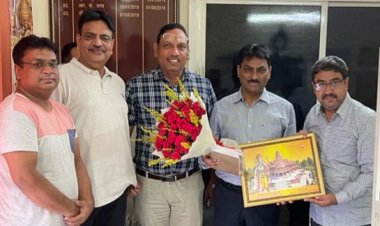 लघु उद्योग भारती की नई कार्यकारिणी ने की विद्युत विभाग के चीफ इंजीनियर से मुलाकात