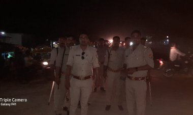 बिरनो पुलिस ने किया पेट्रोलिंग