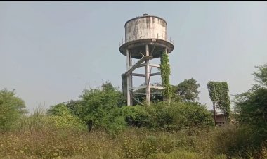 इनवा गांव मे जल निगम की टंकी बनी सो पिस
