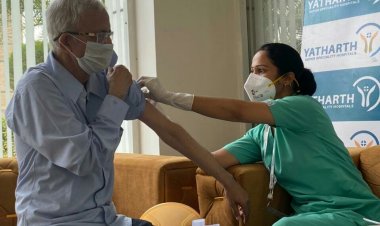 नेफोमा ने ग्रीन आर्च टेकज़ोन 4 में लगवाया वैक्सीनेशन केम्प