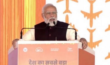 पीएम मोदी ने जेवर में एशिया का सबसे बड़े नोएडा इण्टरनेशनल एयरपोर्ट का किया शिलान्यास, कहा उत्तरी भारत का बनेगा लॉजिस्टिक गेटवे