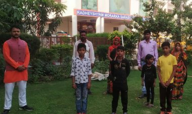 अंकित, सुमित, जितेन्द्र का माधव कुंज विधालय मेरठ में कराया दाखिला