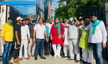 इंडिया बुल्स होम लोन के खिलाफ खोला मोर्चा, नोएडा ऑफिस में भाकियू अंबावता ने किया विरोध प्रदर्शन