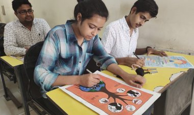 आईएमएस में हुई पोस्टर मेकिंग प्रतियोगिता
