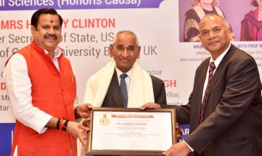 डा. जगदीश गाँधी हुए सम्मानित