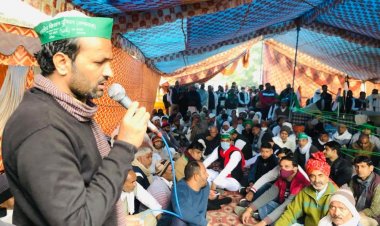 नोएडा प्राधिकरण पर चल रहे आंदोलन को भारतीय किसान यूनियन अंबावता ने दिया समर्थन