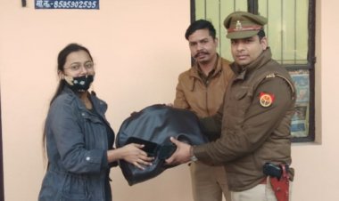 हरिदर्शन चौकी प्रभारी  की सूझबूझ और तत्परता से पीड़ित महिला का नुकसान होने से टला