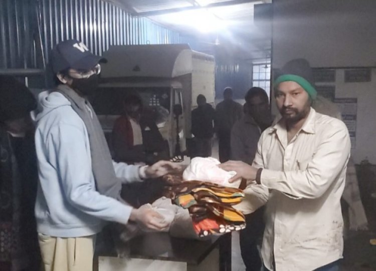 सद् भावना सेवा संस्थान ने किया जरूरतमंद परिवारों को राशन व कंबल का वितरण