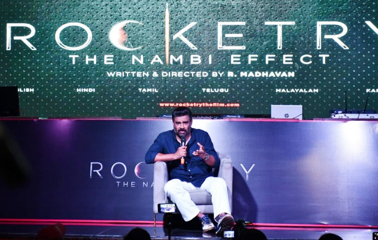 अभिनेता से निर्देशक बने आर. माधवन ने फिल्म 'रॉकेट्री: द नांबी इफेक्ट' का दिल्ली में किया प्रचार
