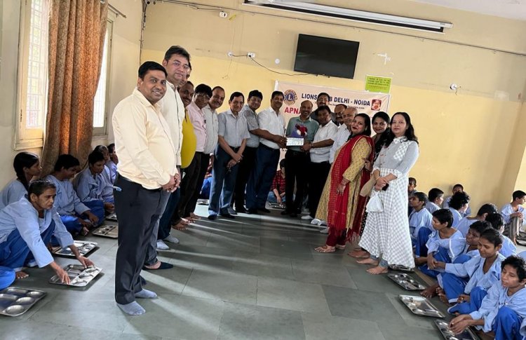 लायंस क्लब दिल्ली नोएडा ने किया अपना घर आश्रम का भ्रमण