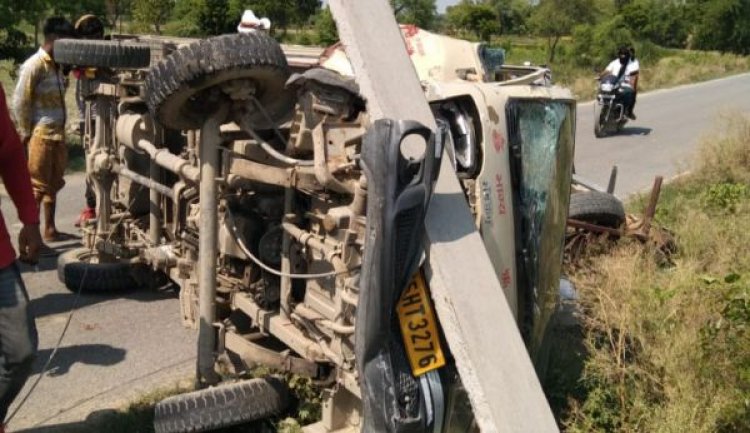 अनियंत्रित पिकअप ने मोटरसाइकिल मे मारी टक्कर, हुई मौत