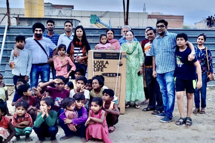 ईएमसीटी ज्ञान शाला में बच्चों को नयी दिशा देने के लिए गुजरात की समाज सेवी ने अपने जन्म दिवस पर हाथ बढ़ाया