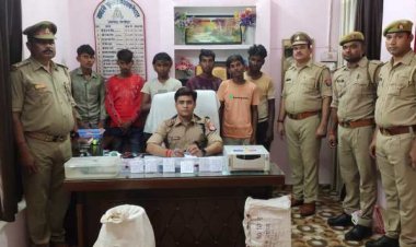चोरी के माल के साथ 6 चोर गिरफ्तार, खानपुर पुलिस को मिली कामयाबी