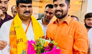 उत्तर प्रदेश महामंत्री (संगठन) बनने पर धर्मपाल सिंह का युवा भाजपा नेता आदित्य सिंह ने किया स्वागत