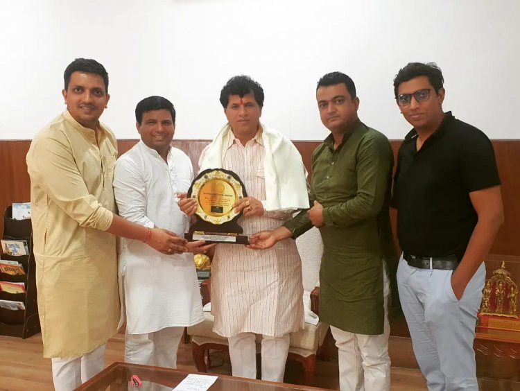 केंद्रीय कृषि राज्य मंत्री कैलाश चौधरी को नोवरा राष्ट्रीय सम्मान 