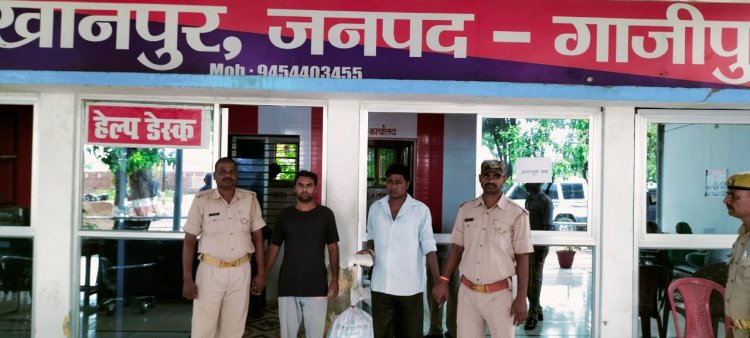 गांजा के साथ दो गिरफ्तार, खानपुर पुलिस को मिली कामयाबी