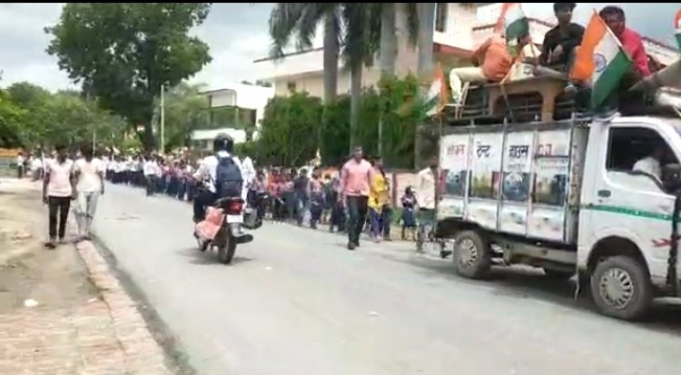 महर्षि भारद्वाज बाबा रामदास किशोर इंटर कॉलेज से निकला प्रभात फेरी