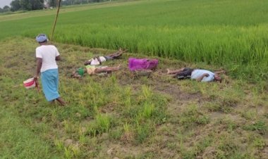 आकाशीय बिजली से माता पिता के साथ पुत्र की दर्दनाक मौत