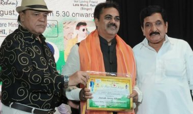 समाजसेवी अन्नू खान को दिल्ली के ग़ालिब ऑडोटोरियम में मिला सम्मान 