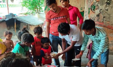 श्रम दान कर मनाया संस्था का स्थापना दिवस