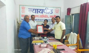 सैनिटाइजर मैन निशांत सिंह हुए सम्मानित