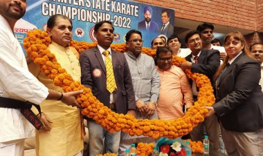 10 वीं अन्तराज्यीय प्रतियोगिता कराटे मे खिलाडियो ने दिखाया जौहर