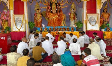 महर्षि नगर में दुर्गा पूजा और विजयदशमी महोत्सव का हुआ आयोजन