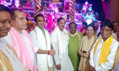 महाराजा अग्रसेन जयंती पर छात्रों को किया गया सम्मानित, हुई माता की चौकी