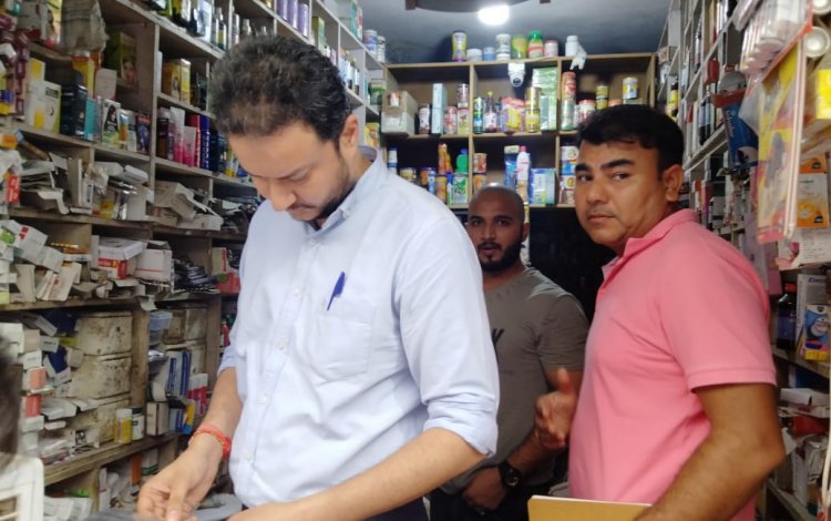 50,000 रुपए मूल्य की औषधियों को जब्त किया, कराया मेडिकल स्टोर बंद