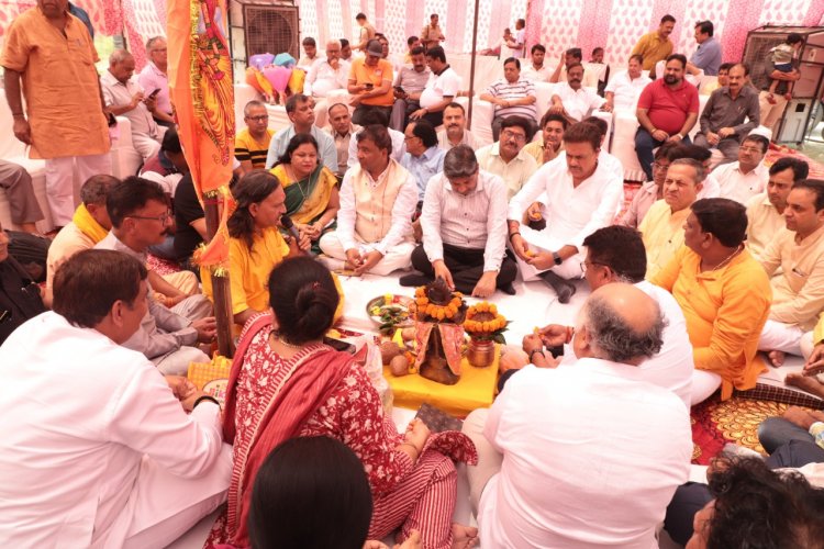 श्री राम लखन धार्मिक लीला कमेटी ने किया भुमि पूजन