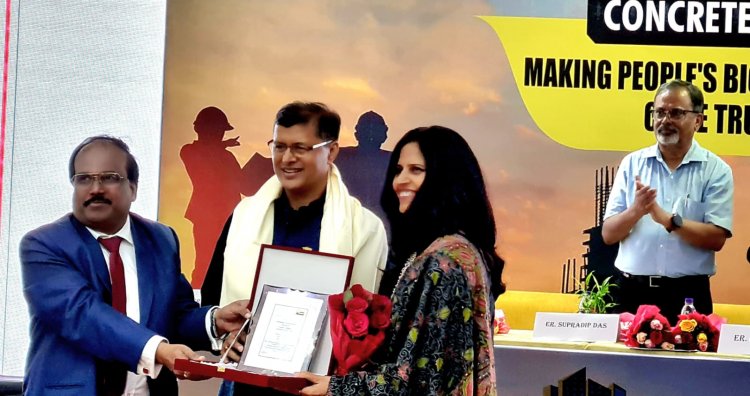 प्रोजेक्ट एसटीपीआई मेरठ को आउटस्टैंडिंग कंक्रीट स्ट्रक्चर का मिला अवार्ड