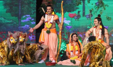 लव कुश मंच पर सीता की खोज में प्रभु श्री राम को मिले कूनो नेशनल पार्क के 8 चीते