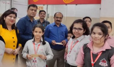 कवि नगर डाकघर पहुंचकर डाक वितरण प्रणाली की हासिल की जानकारी 