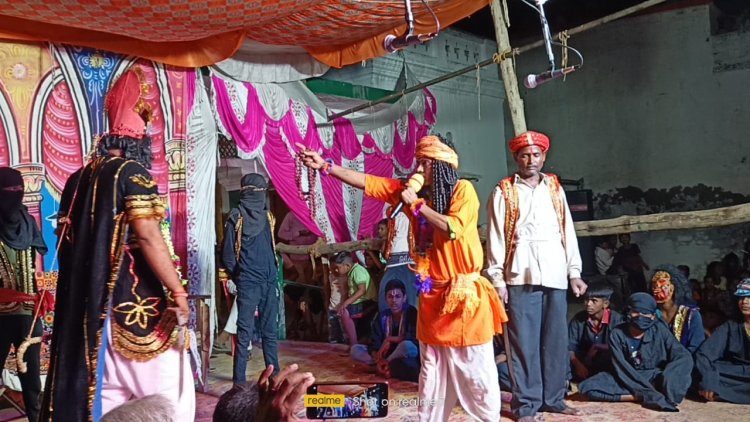 अंगद और रावण संवाद देख मंत्रमुग्ध हुए ग्रामीण