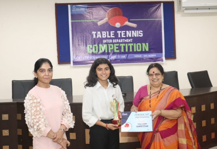 आईएमएस ने टेबल टेनिस प्रतिस्पर्धा का आयोजन