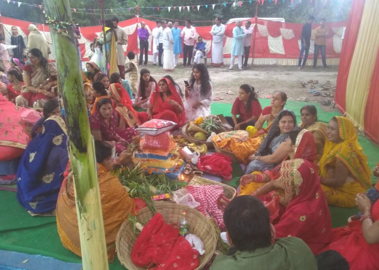 महर्षि नगर में आयोजित हुआ छठ पूजा महोत्सव