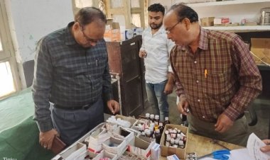 मुख्य चिकित्सा अधिकारी के औचक निरीक्षण पर मिली खामियां हुई कार्यवाही