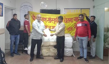 डा. राजन कुमार ने दिए जिला चिकित्सालय में 200 कम्बल