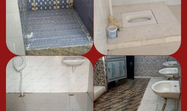 धामपुर कम्पोजिट विद्यालय पर खबर के बाद जागे सफाई कर्मचारी