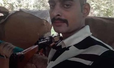 जवान का शव आते ही माहौल हुआ गमगीन