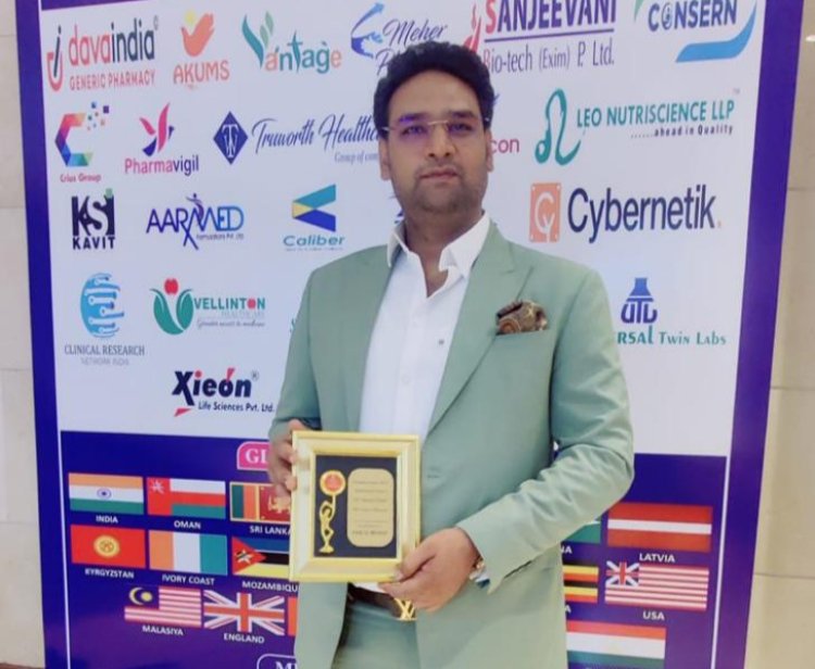डॉ मारूफ को मिला फार्मा रात्ना अवॉर्ड 2022