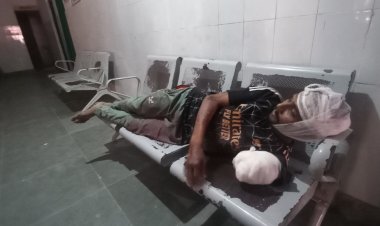 चलती ट्रेन से युवक कुदा, हाथ कटा