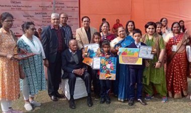 11वें इंटर स्कूल ड्राइंग कंपीटिशन में 38 स्कूलों के करीब 450 स्टूडेंट्स ने लिया भाग