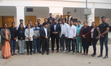 मिंडा कॉरपोरेशन लिमिटेड के सौजन्य से निशुल्क स्वास्थ्य व नेत्र परीक्षण शिविर लगाया गया