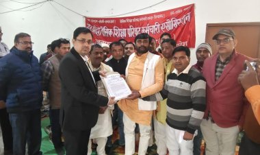 उत्तर प्रदेश शिक्षा परिषद एसोसिएशन ने सौपा पत्रक