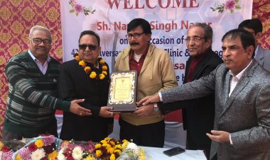 डॉ. जी. एस. बंसल के चिकित्सा क्षेत्र में हुए 43 वर्ष, लगाया हड्डी जांच शिविर