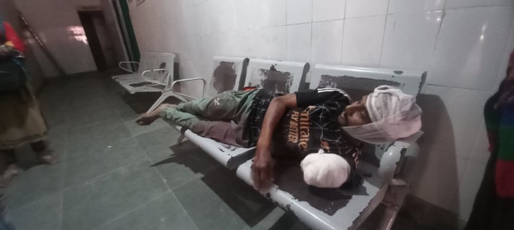 चलती ट्रेन से युवक कुदा, हाथ कटा