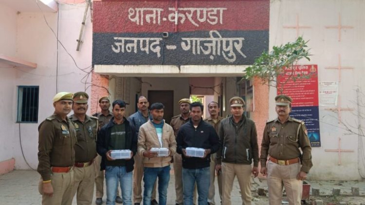 अवैध तमंचा संग तीन गिरफ्तार, भेजे गए जेल