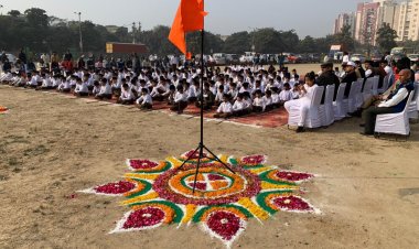 बाल स्वयंसेवक संचलन में 280 बालक गणवेश में रहे उपस्थित