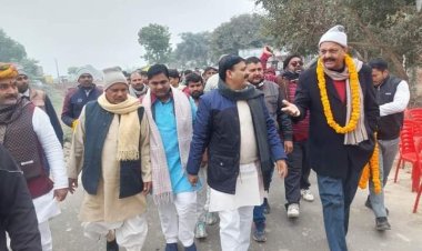 सवा  5 करोड़ की लागत से बने सड़क का अफजाल अंसारी ने किया लोकार्पण